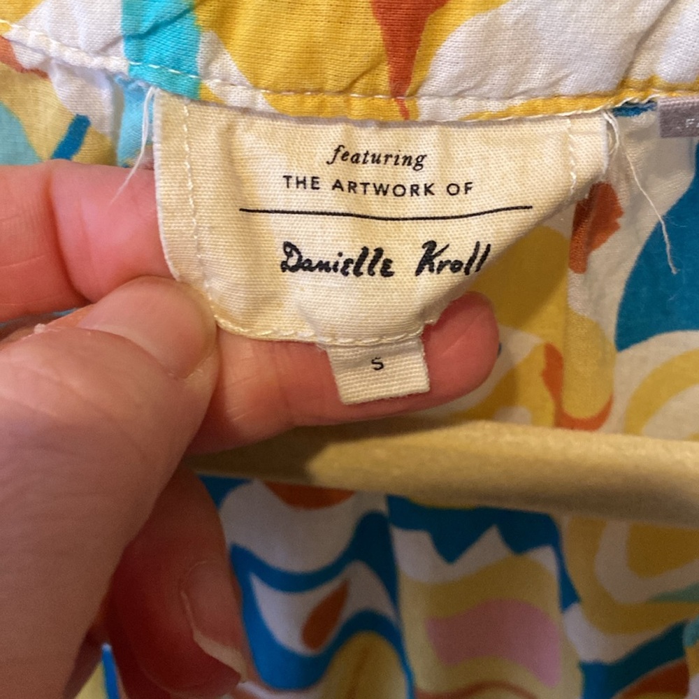 Anthropologie Abstract Print Button Down Shirt - image 2